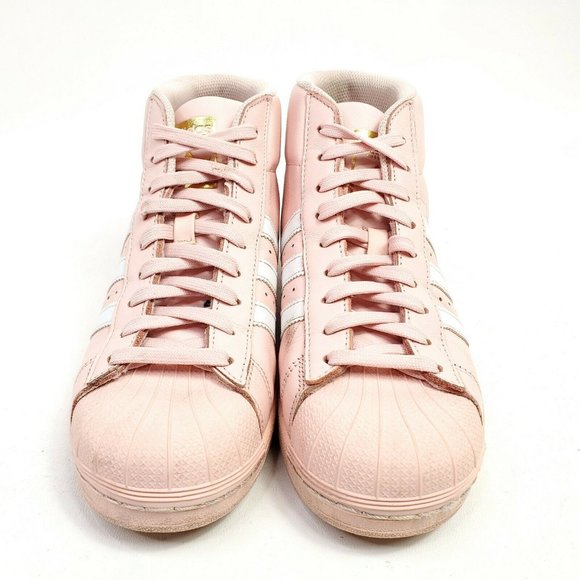Adidas Pro Model Youth Shoes Size 7 Pink Gold Sneaker Womens Size 9 EU 40 CQ0621 - Picture 5 of 10